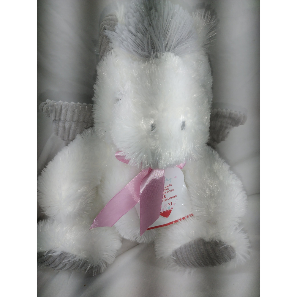 dan dee collectors choice peagasus nwt grey and white
